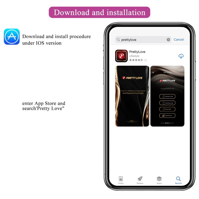 Vibrator, Pretty Love - Catalina, Control de la Distanta prin Aplicatie, Mov