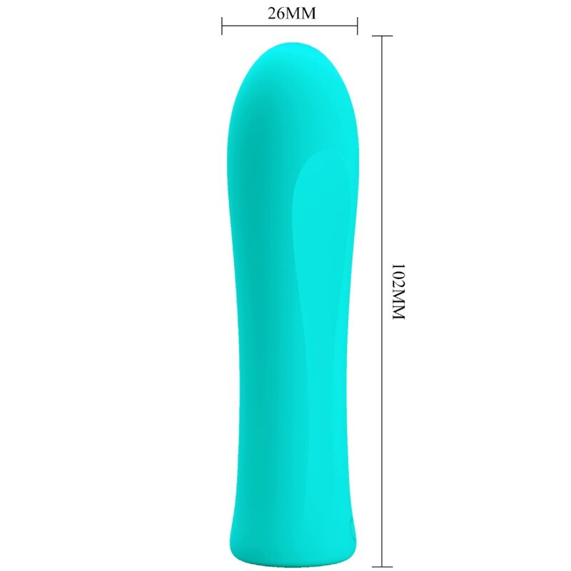 Vibrator, Pretty Love - Alfreda Super Power, 12 Functii de Vibratie, Verde Aqua