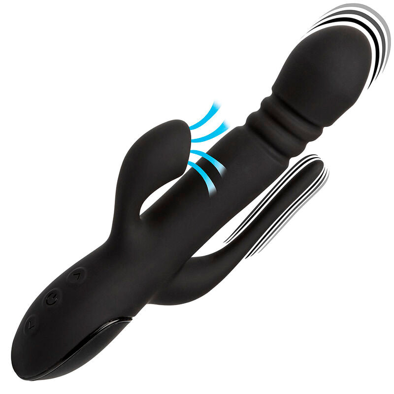 Vibrator, CalExotics - Triple Euphoria, Actiune Tripla, Negru