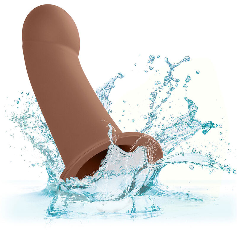 Extensie, CalExotics - Performance Maxx Extension cu Harness, Silicon Lichid Premium, Brown Skin