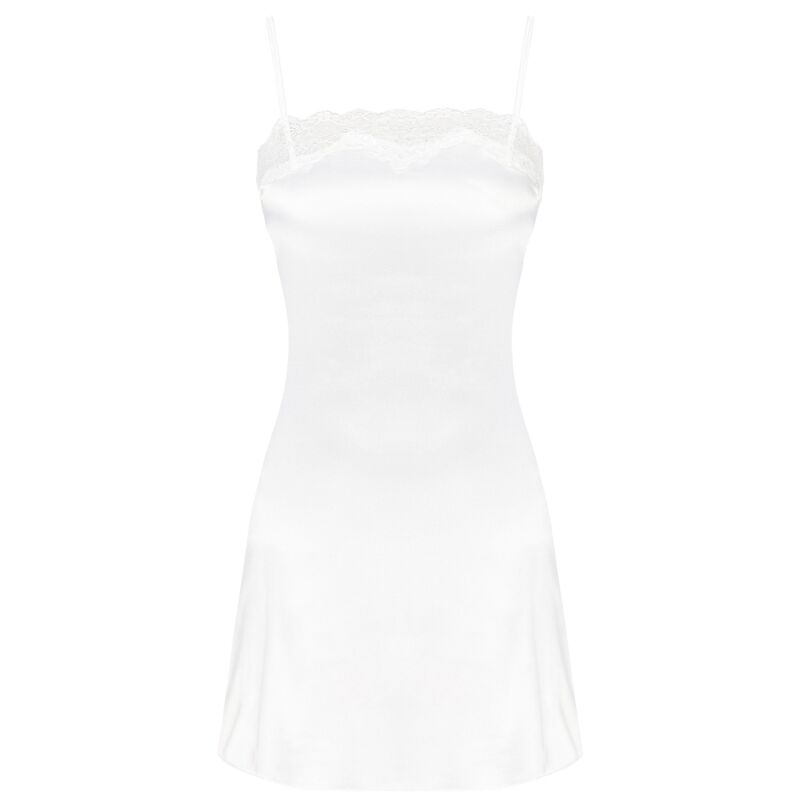 Set Lenjerie, Livco Corsetti Fashion - Jacqueline LC 90249, 3 Piese Halat Camasa si Tanga, S/M Ecru