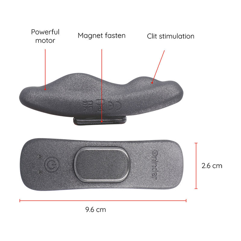 Vibrator Clitoris Purtabil, Oninder - Manila Panty, Control prin Aplicatie, 9.6 CM x 2.6 CM