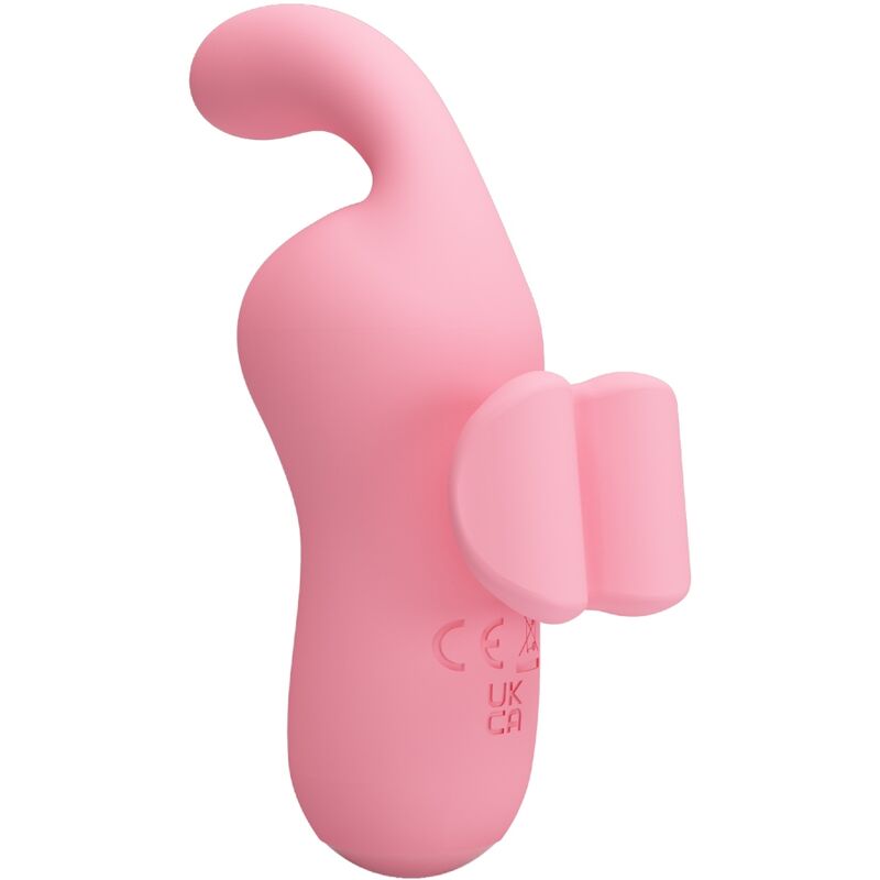 Vibrator de Deget cu Aspiratie, Pretty Love - Mini Fun Toys By Magic Fairy, 10 Functii de Aspiratie si Vibratie, Roz