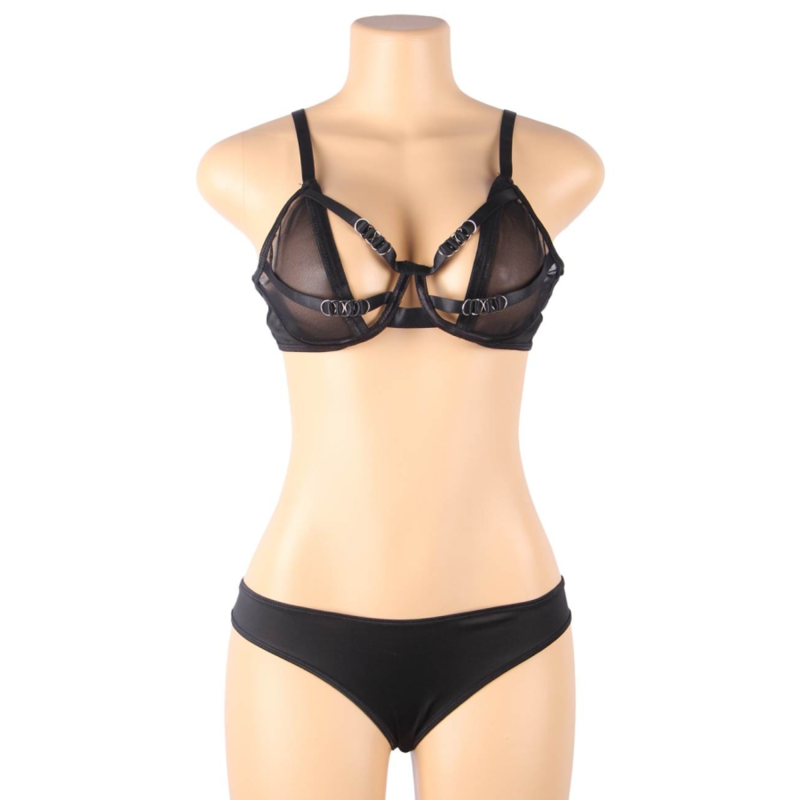 Set Sutien si Chiloti, Subblime, Transparent, S/M