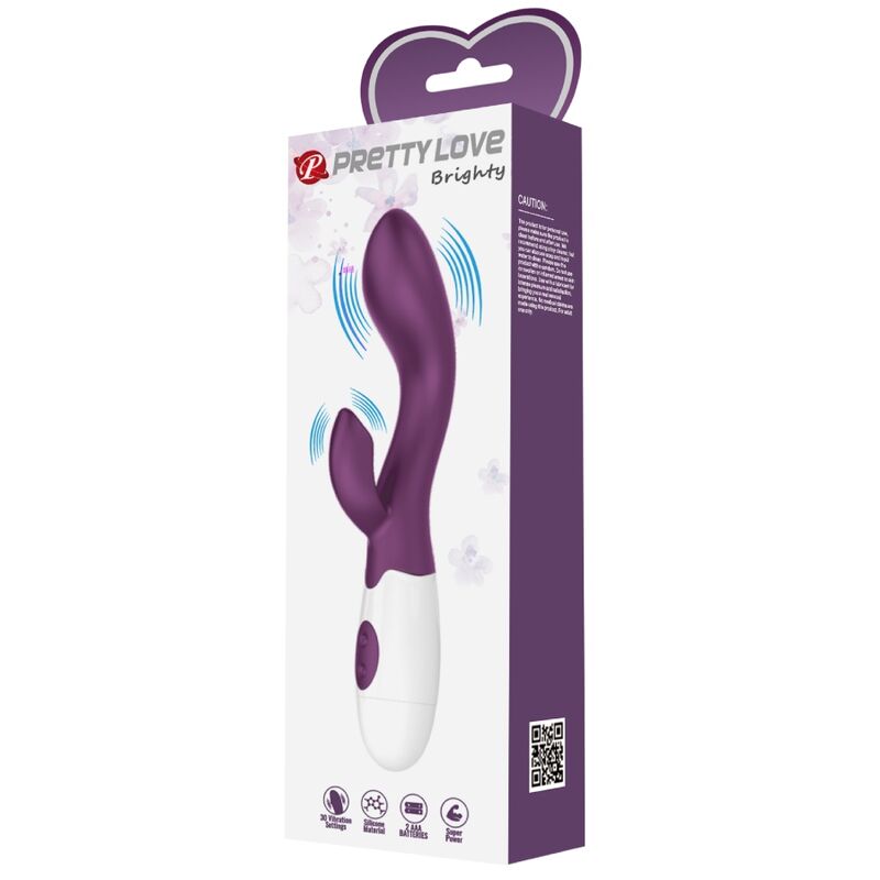 Vibrator G-Spot, Pretty Love - Brighty, 30 Functii de Vibratie, Mov