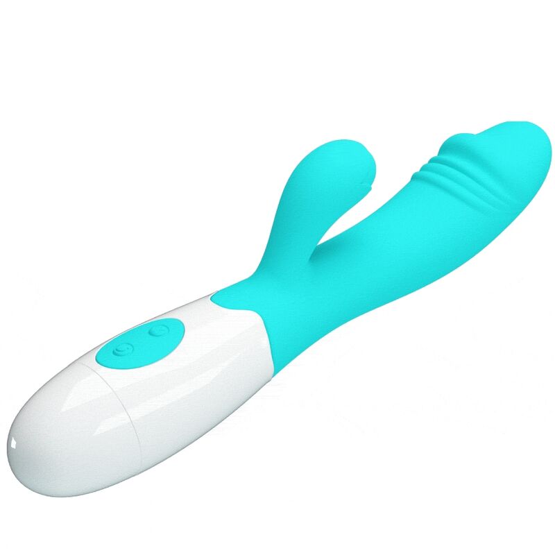 Vibrator G-Spot, Pretty Love - Snappy, Stimulator Dual Punct G si Clitoris, Turcuaz
