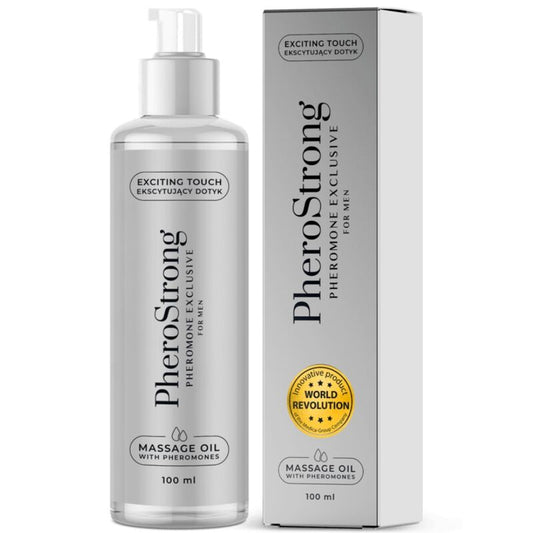 Ulei de Masaj cu Feromoni, PHEROSTRONG - Exclusive pentru Barbati, 100 ml