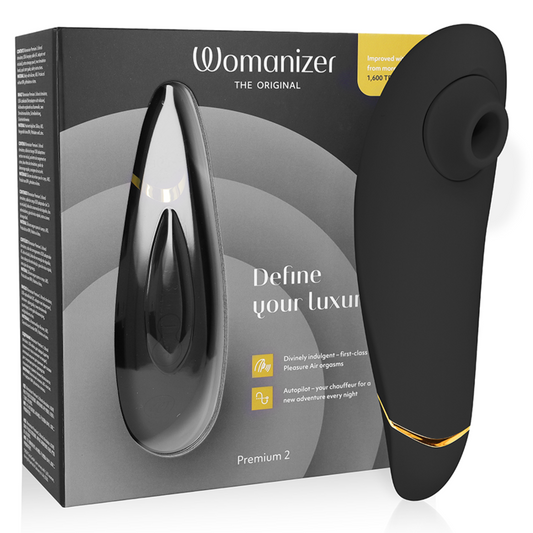Stimulator Clitoris, Womanizer - Premium 2, Tehnologie Pleasure Air, Negru