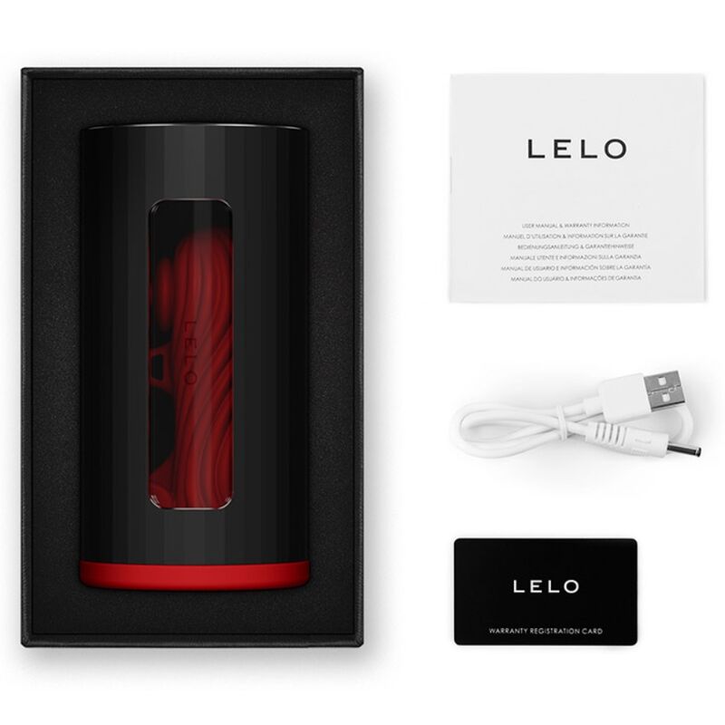 Masturbator Masculin, Lelo - F1S V3, Mod AI Interactiv, Rosu