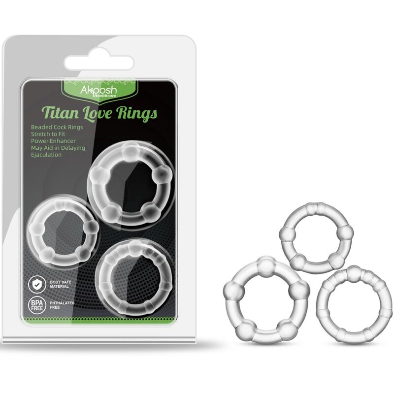 Inel cu Bile, Armony - Titan Love, Impermeabil, Nud