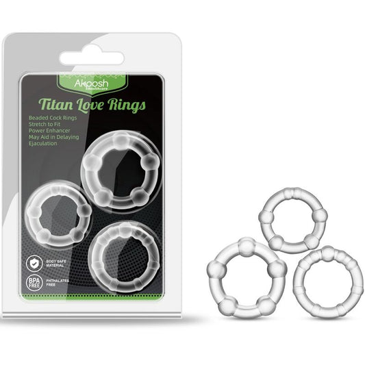 Inel cu Bile, Armony - Titan Love, Impermeabil, Nud