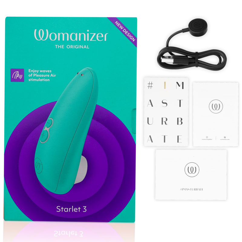 Stimulator Clitoris, Womanizer - Starlet 3, Tehnologia Pleasure Air, Turcoaz