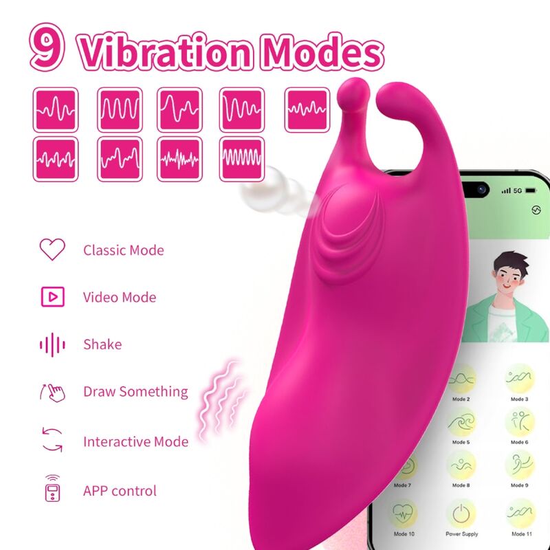 Vibrator pentru Chiloti, Armony - Honeybee, G-Spot, Roz