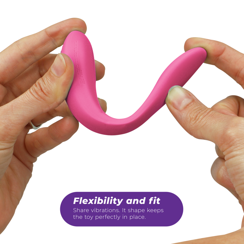 Stimulator Clitoris, We-Vibe - Sync Lite, Control prin Aplicatie, Roz