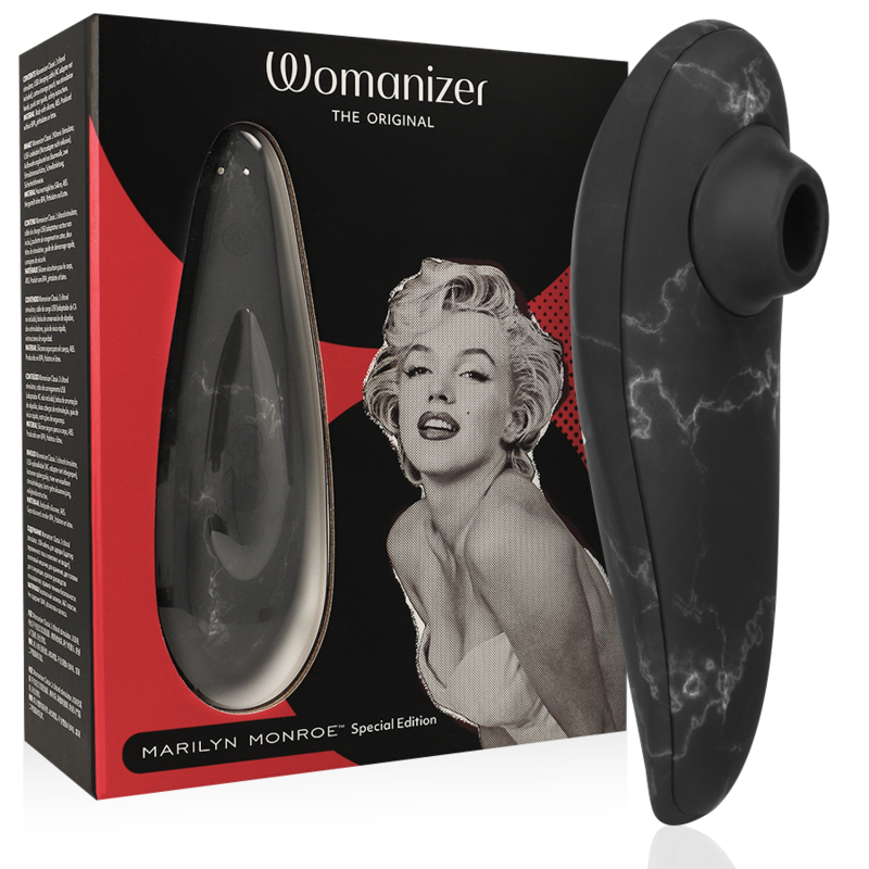 Stimulator Clitoris, Womanizer - Marilyn Monroe Classic 2, Pleasure Air Technology, Marmura Neagra