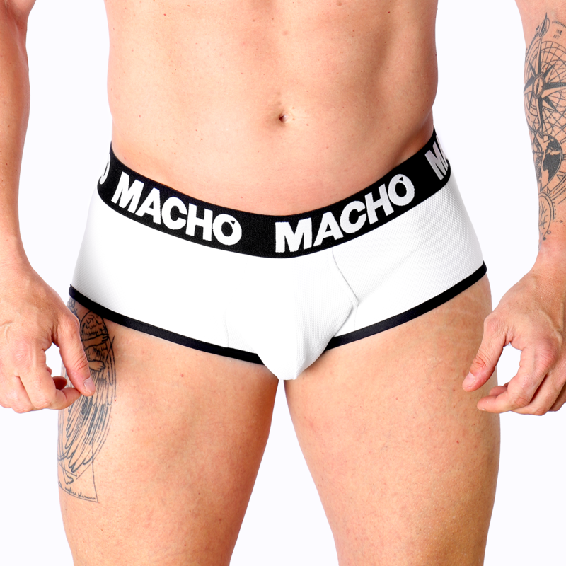 Slip, Macho - MS30BL, Cupa de Sustinere, S / Alb