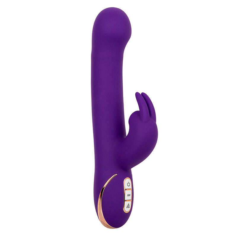 Vibrator si Stimulator, Calexotics - Jack Rabbit, 7 Vibratii si 7 Moduri de Suctiune, Albastru