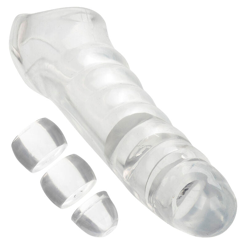 Extender Penis, CalExotics - Maxx, Ajustabil, 9.5 CM Transparent