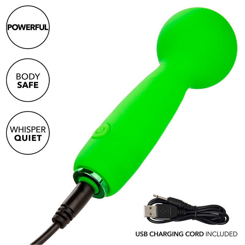 Mini Masajator, CalExotics - Neon Vibes The Bubbly Vibe, 10 Vibratii, Verde