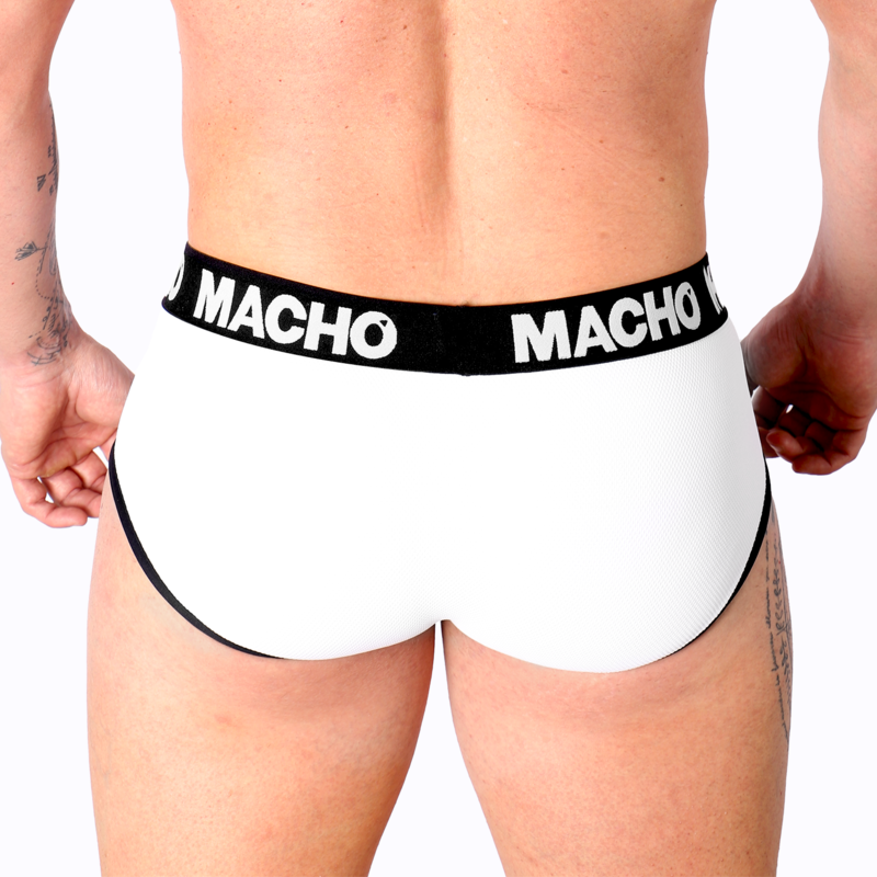 Slip, Macho - MS30BL, Cupa de Sustinere, S / Alb