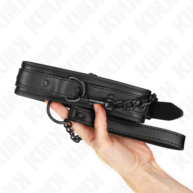 Guler Bondage Neopren, Kink - Model 2, cu Curea Ajustabila, 78 CM / 37.5-49.5 CM