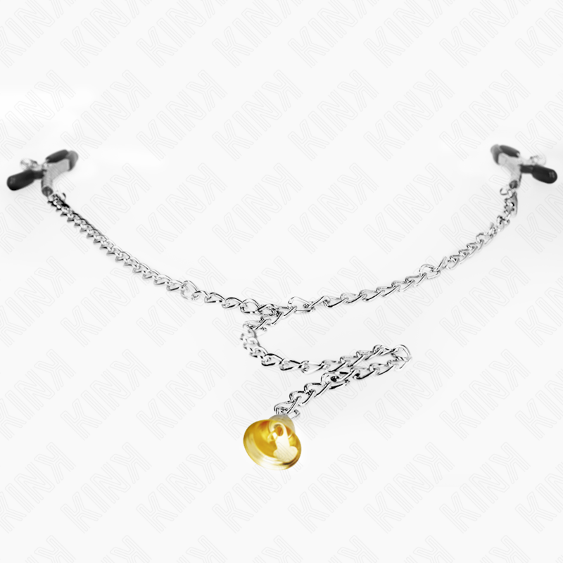 Cleme pentru Sfarcuri, Kink, cu Lant si Pandantiv din Corn, 30 CM