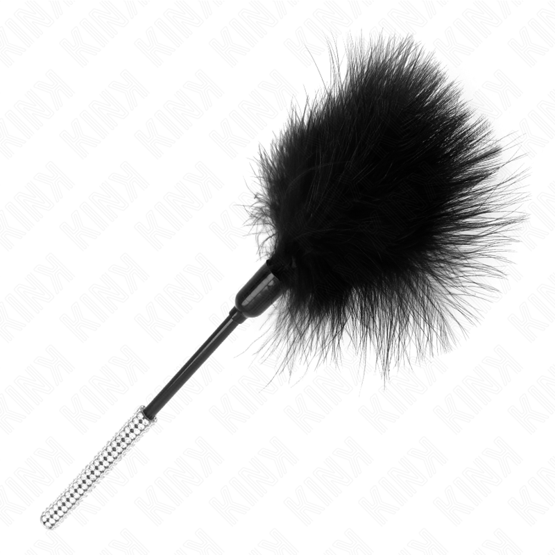 Pene pentru Gadilat, Kink - Tickle Feathers, Maner cu Pietre Stralucitoare, 27 CM