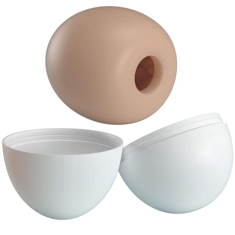 Masturbator Ou, Pretty Love - BM-00900T90-1, Textura cu Nervuri, Nud