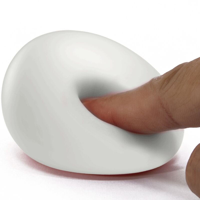 Masturbator Masculin, Pretty Love - Egg White Model 2, Textura cu Nervuri, Alb