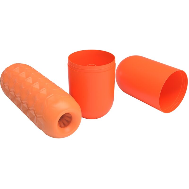 Masturbator Masculin, Pretty Love - BM-009230NQ, cu Bile Duble, Portocaliu