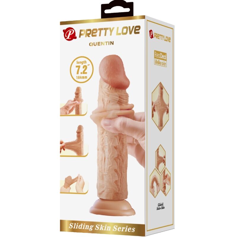 Dildo, Pretty Love - Quentin, Realistic, 18 CM Nud