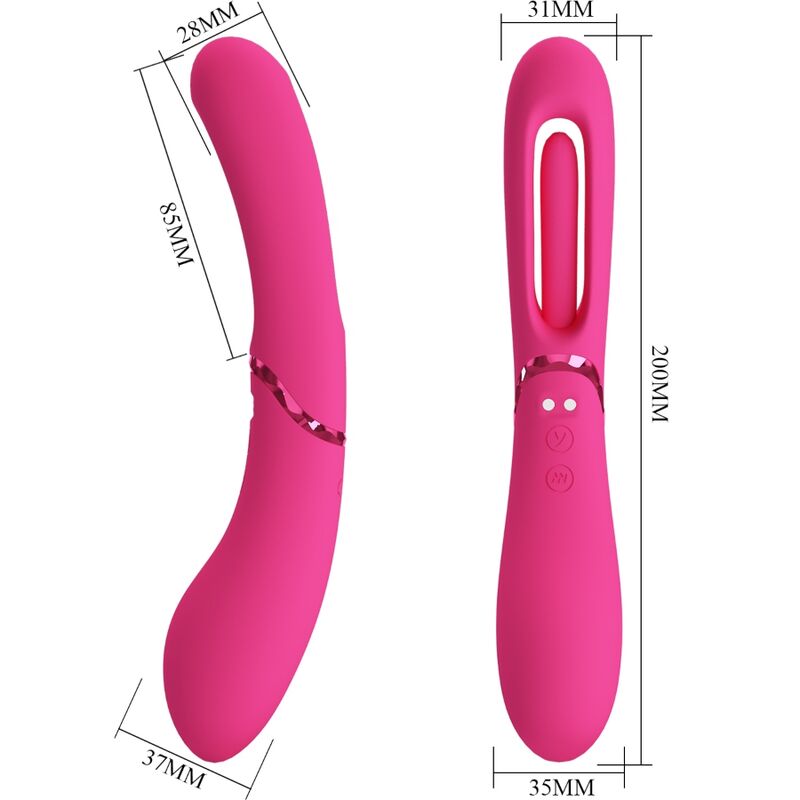 Vibrator G-Spot, Romance - Lexie, 7 Vibratii, Roz
