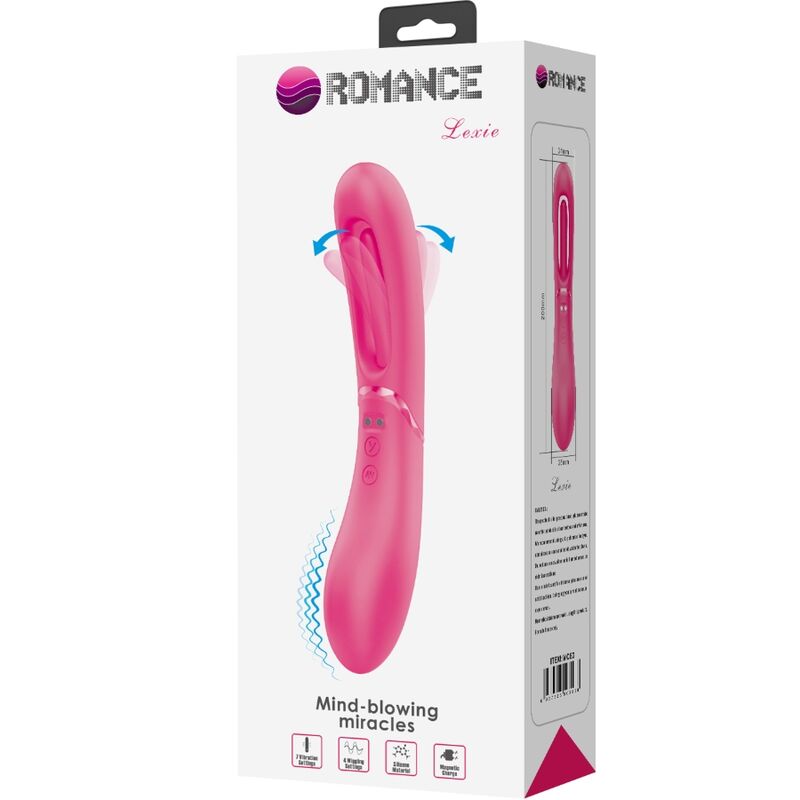 Vibrator G-Spot, Romance - Lexie, 7 Vibratii, Roz