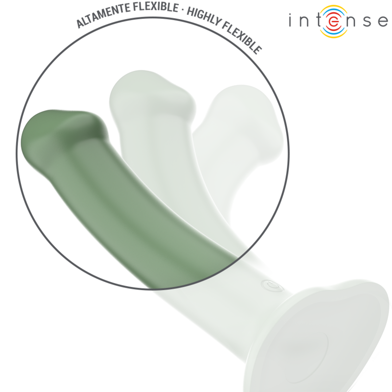 Vibrator, Intense - Becca, cu Ventuza si Telecomanda, Verde