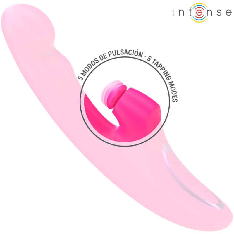Vibrator, Intense - Emi, Multifunctional 3 in 1 cu 10 Mode de Vibratie, 13.5 CM Roz
