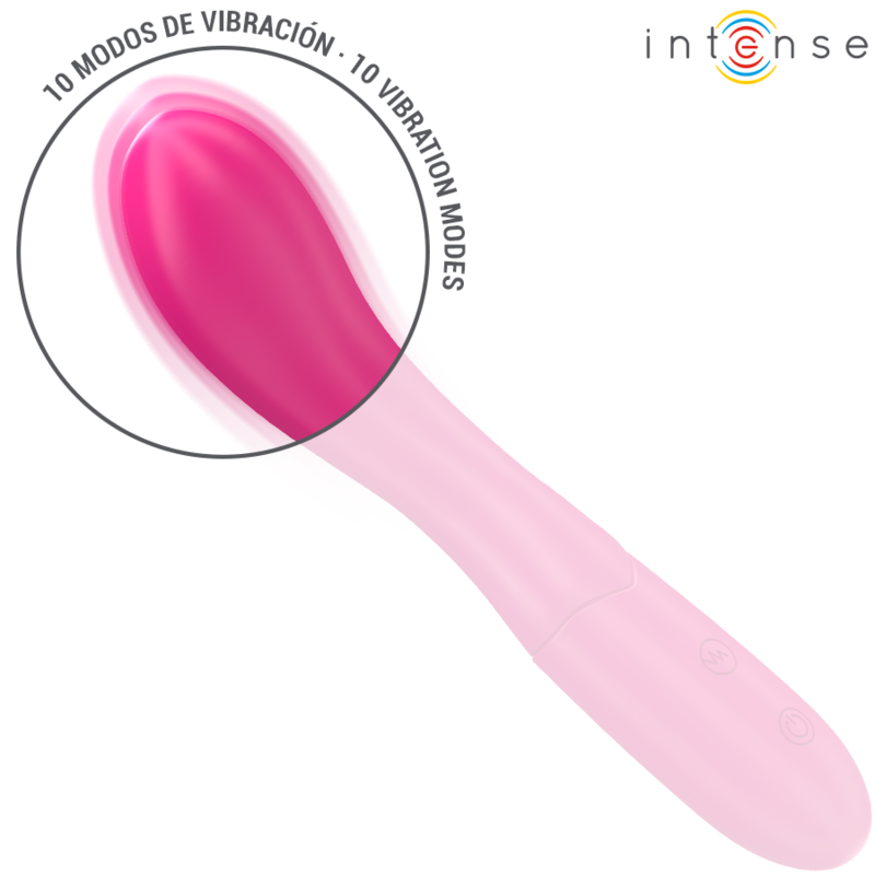 Vibrator, Intense - Lisette, 10 Vibratii, 19 CM Roz