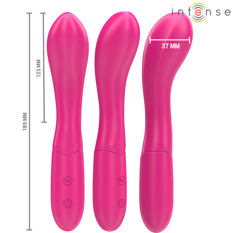 Vibrator, Intense - Lisette, 10 Vibratii, 19 CM Roz