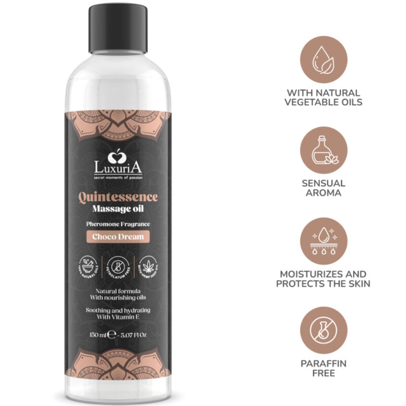 Ulei de Masaj, Intimateline - Luxuria, Aroma Ciocolata, 150 ML