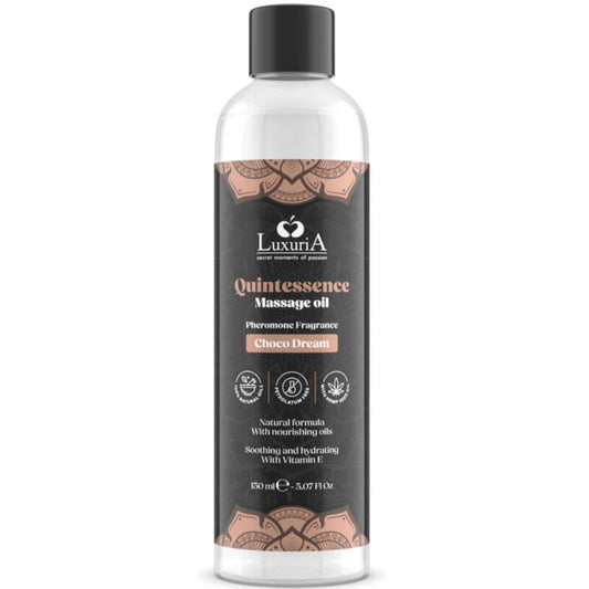 Ulei de Masaj Senzual, INTIMATELINE LUXURIA - Quintessence, Aroma Ciocolata, 150 ml