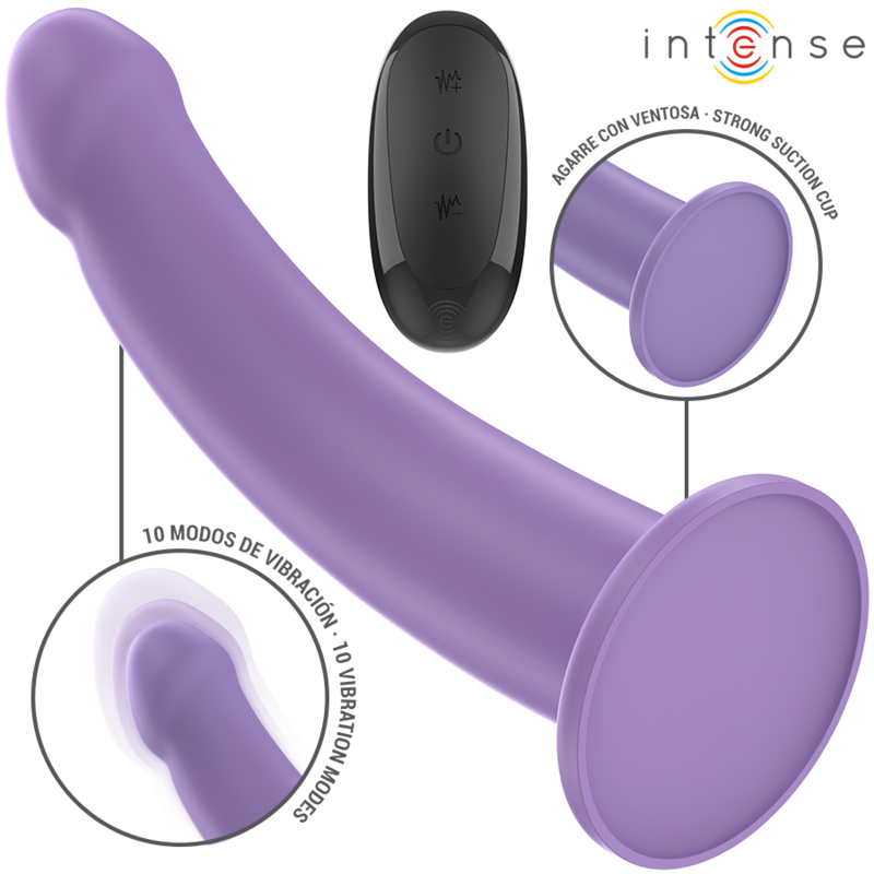Vibrator, Intense - Eddie, 10 Moduri de Vibratii cu Telecomanda, 17.5 CM / Mov