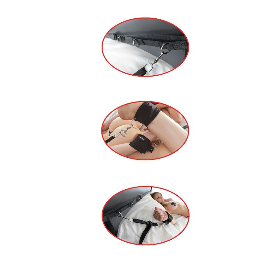 Sistem de Restrictii pe Pat, Fetish Fantasy Series - Compatibil cu Orice Saltea