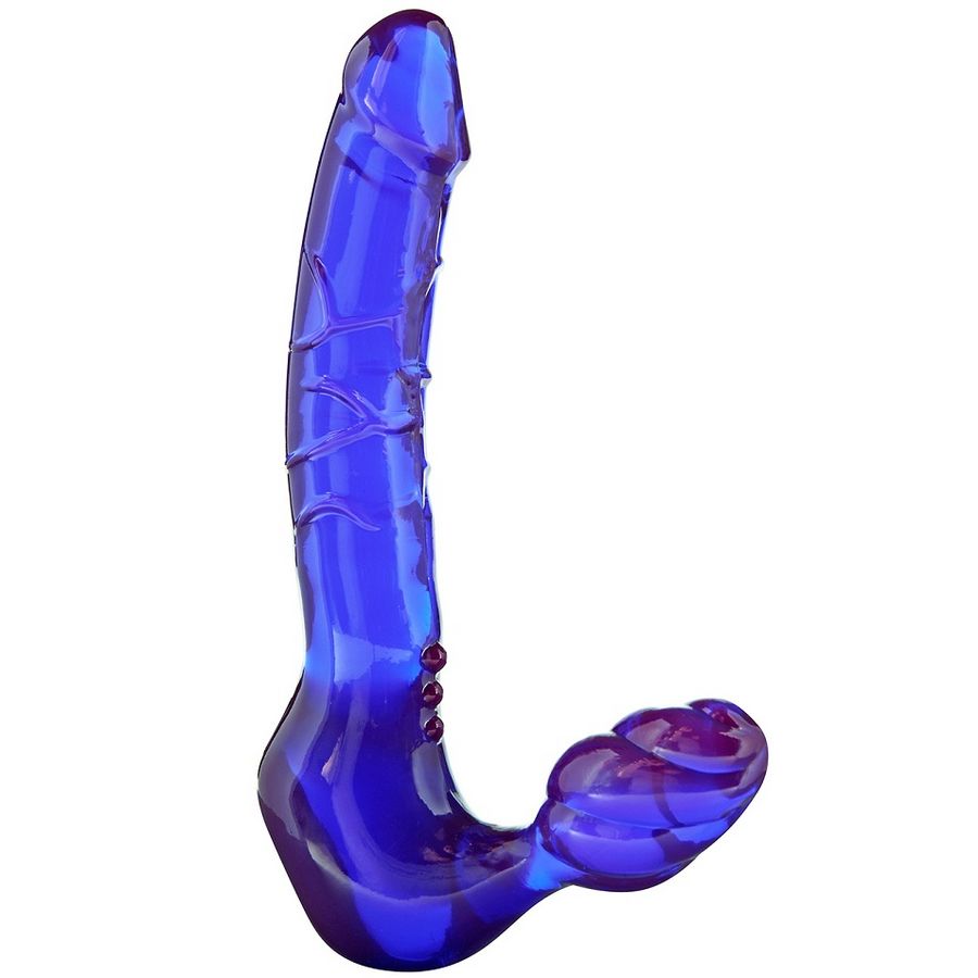 Dildo Dublu fara Curele, ToyJoy - Bend Over Boyfriend, Silicon Flexibil, 24 x 4 CM si 8 x 3.5 CM