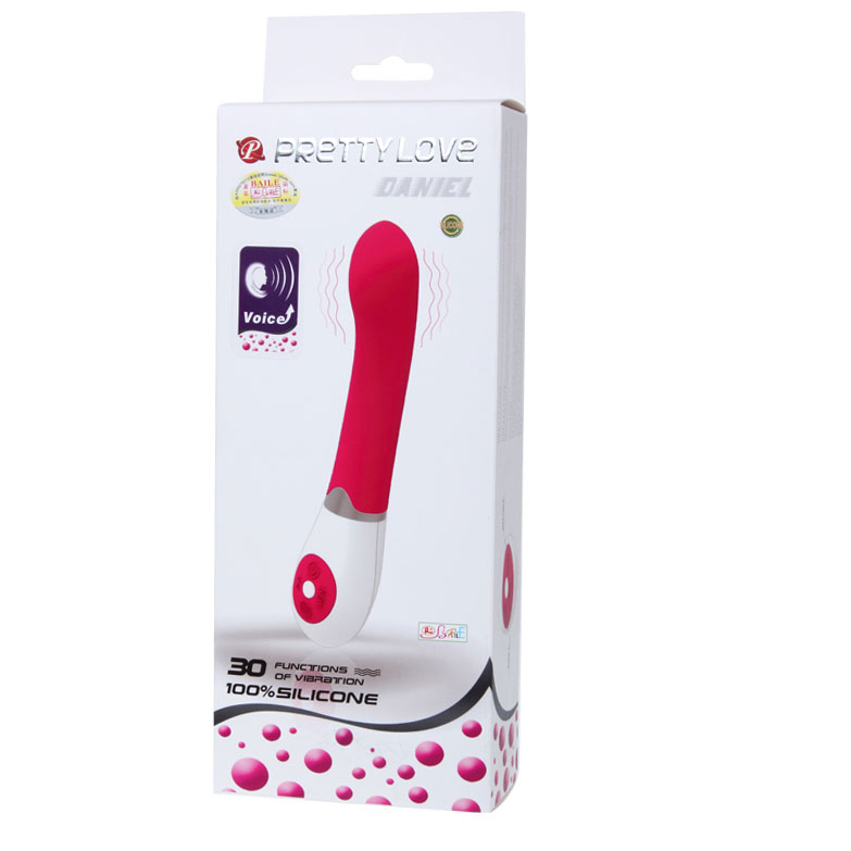 Vibrator, Pretty Love - Flirtation Daniel, Sistem de Control Vocal, 3,1 CM X 19,5 CM
