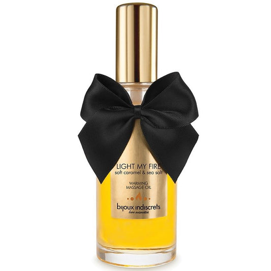 Ulei de Masaj cu Efect de Caldura, BIJOUX - Aroma Caramel Sarat, 100 ml