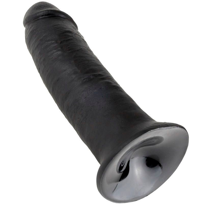 Dildo, King Cock - 10, Realist cu Ventuza, 25 x 6 CM Negru