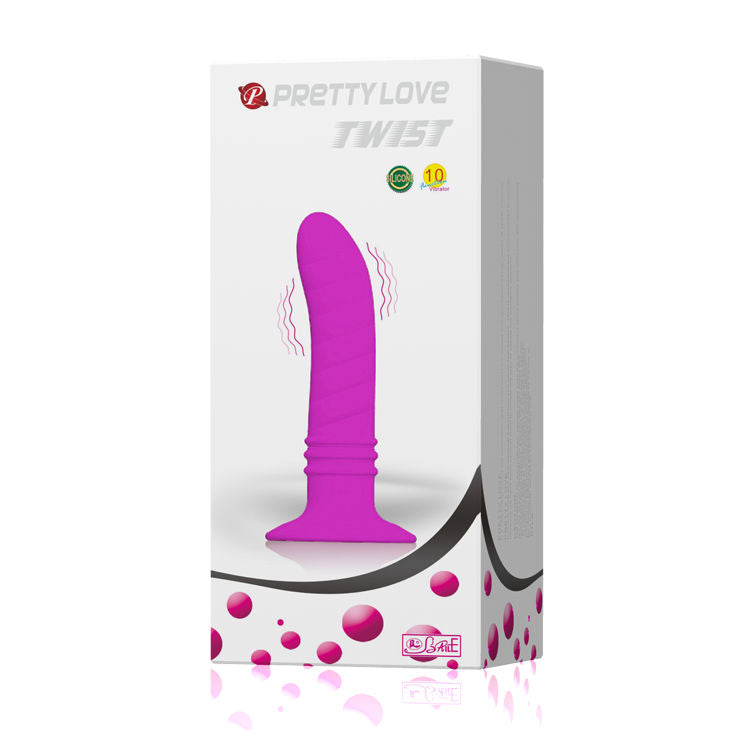 Plug Anal, Pretty Love - Analtwist II, 10 Ritmuri de Vibratie, 13 x 3 CM