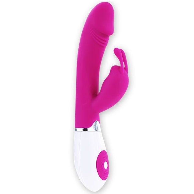 Vibrator, Pretty Love - Flirtation cu Rabbit Gene, 30 Moduri de Vibratie, Lila si Alb