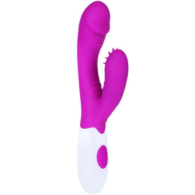 Vibrator Stimulator, Pretty Love - Andre, 7 Moduri de Vibratie, Lila si Alb