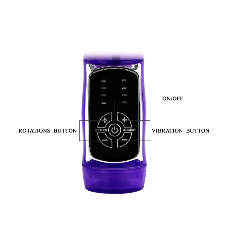 Vibrator Rabbit, Baile - Butterfly Prince, Sistem Automat Up&Down, 23 CM x 3.5 CM