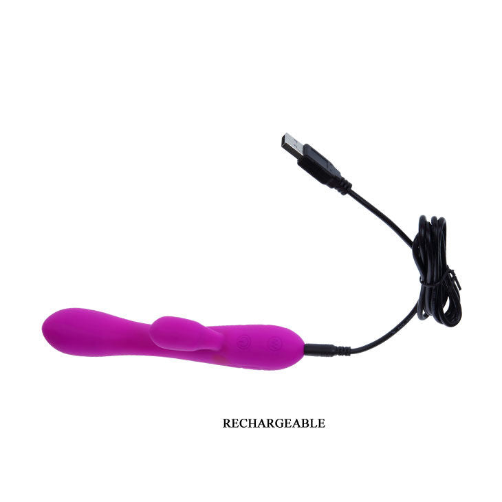 Vibrator, Pretty Love - Smart Victor, cu Stimulator Clitoris, 170 x 30 mm
